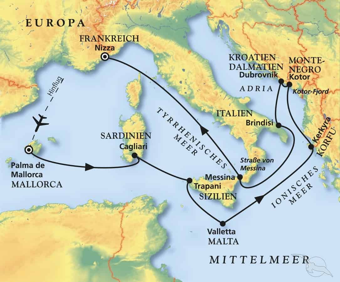 Der Frühling ruft – mit MS Amadea im Mittelmeer unterwegs